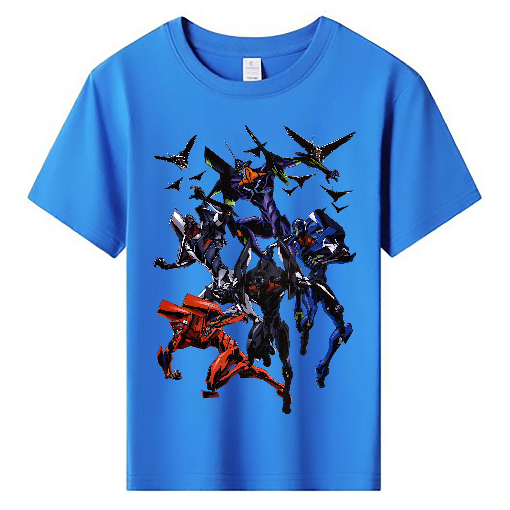 （画像用） EVA 新世紀エヴァンゲリオン 綿100％キッズTシャツ（フロントプリント）